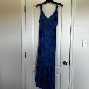 Elegant Blue High Low Dress
